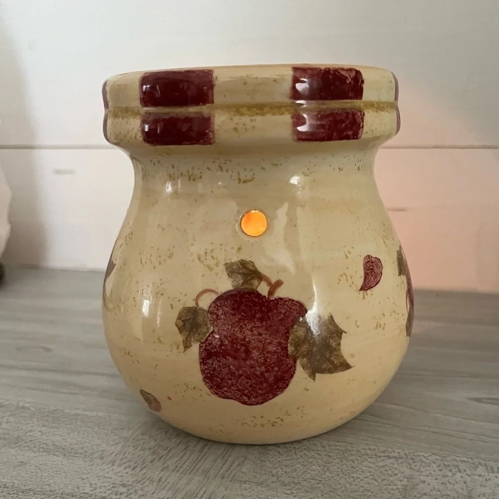Tart Warmer Country Apple Pattern